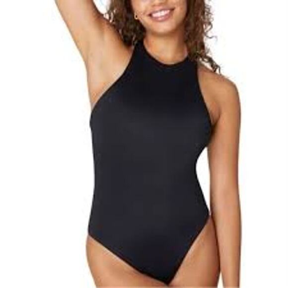 NWT Andie Swimwear The Luzon One Piece in Black Size XL - Picture 1 of 7